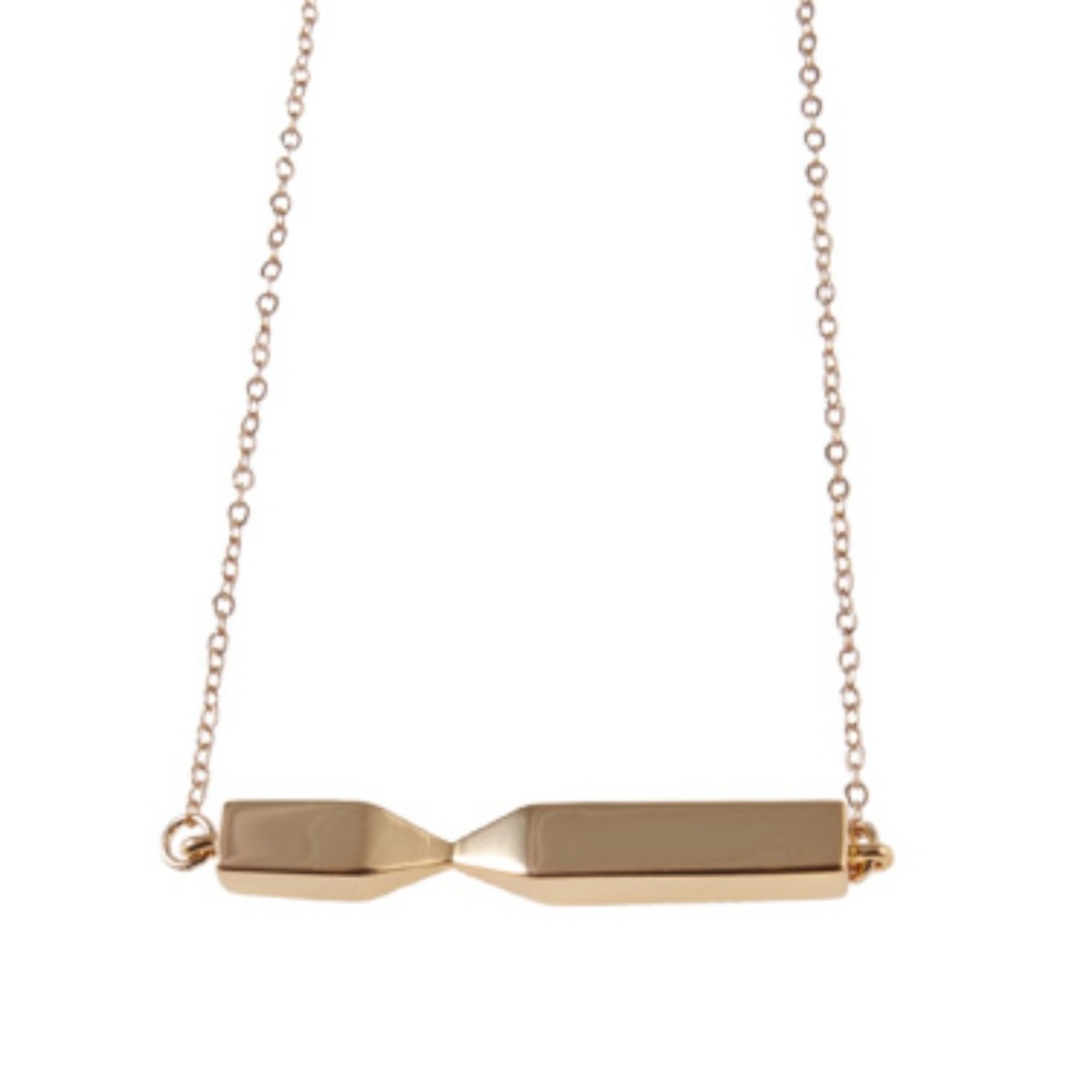 NEW India Hicks 18K Gold THE OBLIQUE Necklace - Picture 2 of 4
